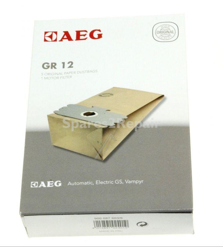 Vacuum Cleaner Bags - Gr12 8996689012533 Gr 12 Vampyr 500 600 6006 X 5 [Electrolux Aeg]