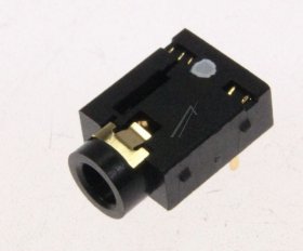 Samsung Headphone Jack - 3722-003158 Jack-phone 1-6p ni blk angle