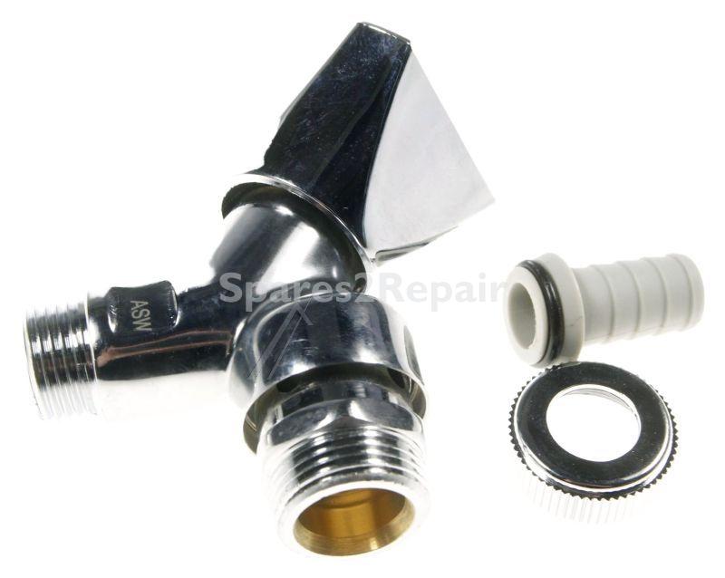 Asw Water Tap - 421505 Elbow Tap Chrome With Valve