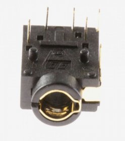 Samsung Headphone Jack - 3722-003394 Jack-phone 1p-6c au blk angle