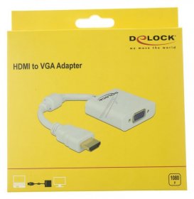 Delock Hdd adapter - 65346 Adapter Hdmi-a Male > Vga Female White