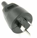 Bachmann Plug - Schutzkontaktmontagestecker 3-polig , Schwarz, Australien