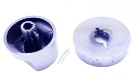 Control Knobs - 9070613 Knob E455 00b-09 7009 00 Silver [Amica]