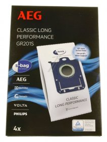 Vacuum Cleaner Bags - Gr201s 9001684746 Vacuum Cleaner Bags Classic Long Performance 4 Pcs [Electrolux Aeg]