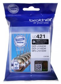 Brother Cartridge - Lc421bk Brother Ink Cartridge Lc421 Black 200 Pages