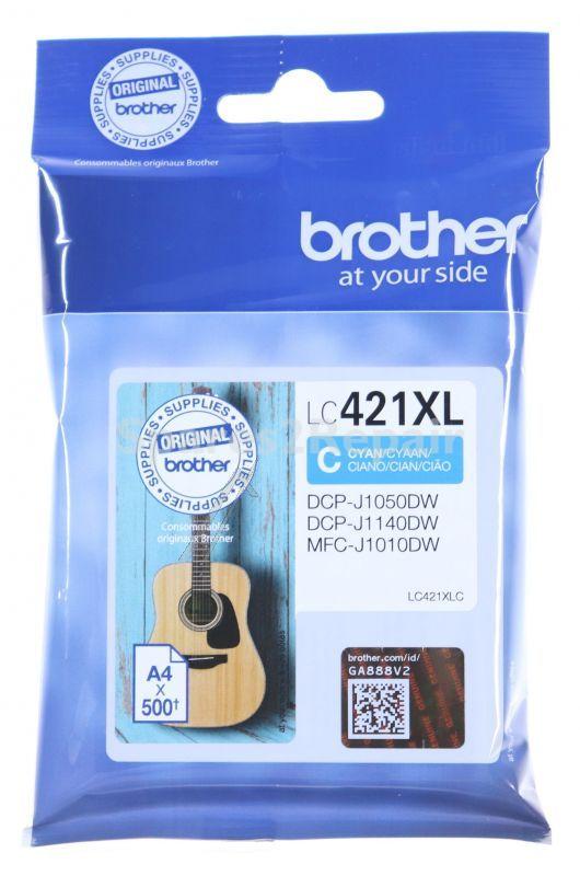 Brother Cartridge - Lc421xlc Brother Ink Cartridge Lc421xlc Cyan 0 5k
