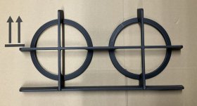 Elica External Grille - Acc0199018 Right Cover Grille Ntflame With Rubbers