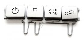 Switch Set - C00502550 488000502550 Buttons Optimal Silver -left [Whirlpool Indesit]