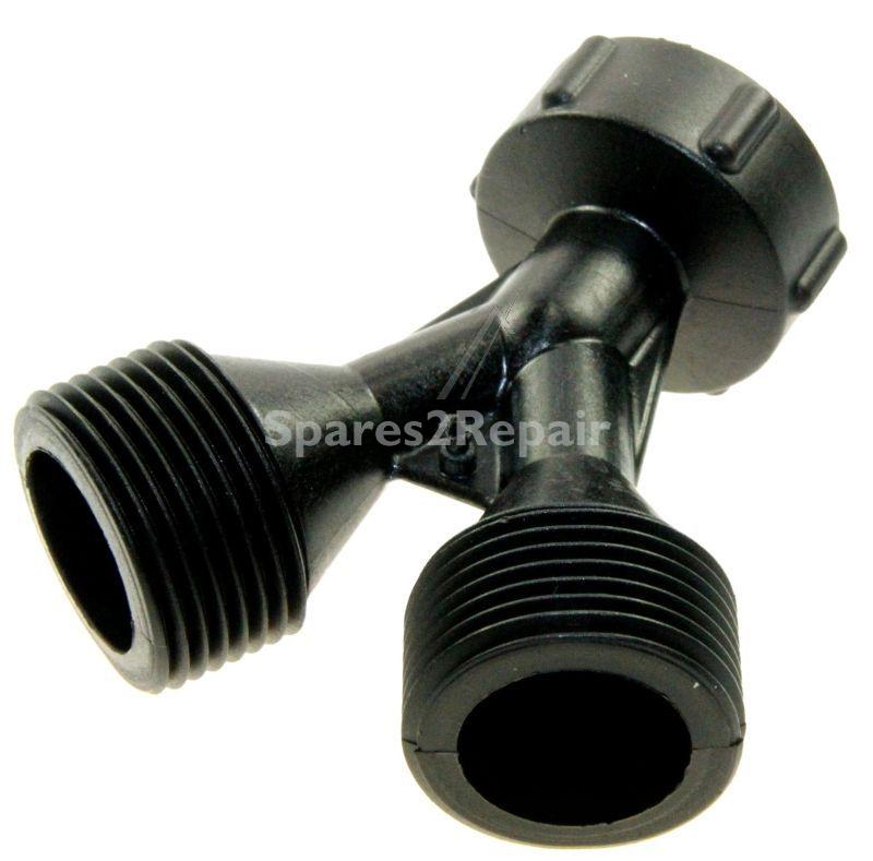 Hose Coupling - C00009416 482000025932 Y Junction (water Inlet Fork) [Whirlpool Indesit]