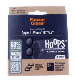 Panzerglass Display Protective Film - 1283 Panzerglass Hoops Black Lens Protector Iphone 24 |
