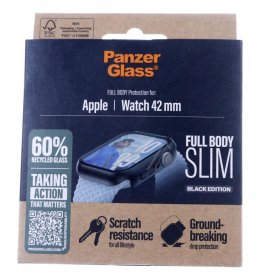 Panzerglass Display Protective Film - 3716 Panzerglass Screen Protector Snappie Full Body Slim Black Apple Watch Series 10 | 42mm