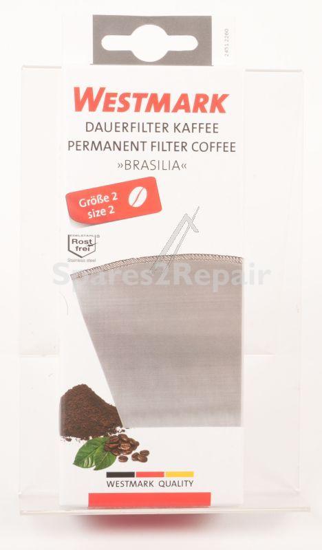 Westmark Coffee Filter - Brasilia 24512260 Permanent Filter Insert Coffee Foldable Size 2