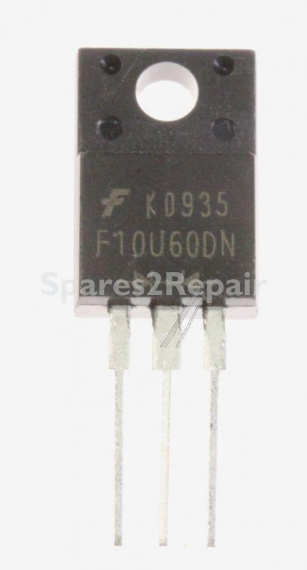 Fairchild Diode - Ffpf10u60dn Diode Ultrafast 600v 10a To-220f