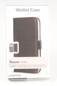 Mobilize Leather Bag Gsm - 80245 Mobilize Classic Gelly Wallet Book Case Xiaomi 15 Pro Black