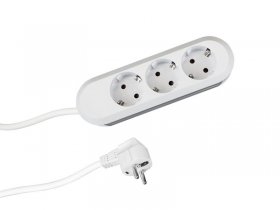 Bachmann Three-way Trailing Socket - 387 270 Smart 3-way Power Strip 1 5m White