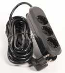 Bachmann Three-way Trailing Socket - 387 172 Smart 3-fach-steckdosenleiste Schwarz 5m