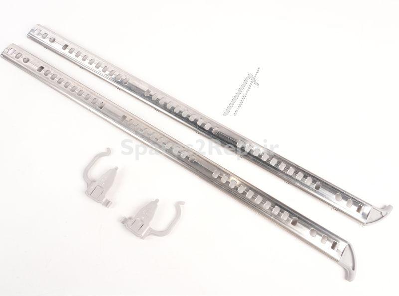 Guide Rail - 11068567 Rack Guide Rail For Cutlery-drawer Left + Right With Clamp (rear Clamp With Hook) [Bosch Siemens]