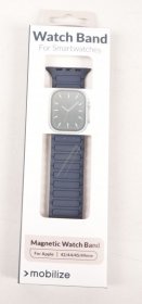 Mobilize Wristbands For Smartwatch - 81664 Silicone Strap With Magnetic Closure For Apple Watch 42-44-45-49mm - Blue