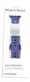 Mobilize Wristbands For Smartwatch - 81640 Mobilize Silicone Strap - Sport - For Apple 42-44-45-49mm - Blue