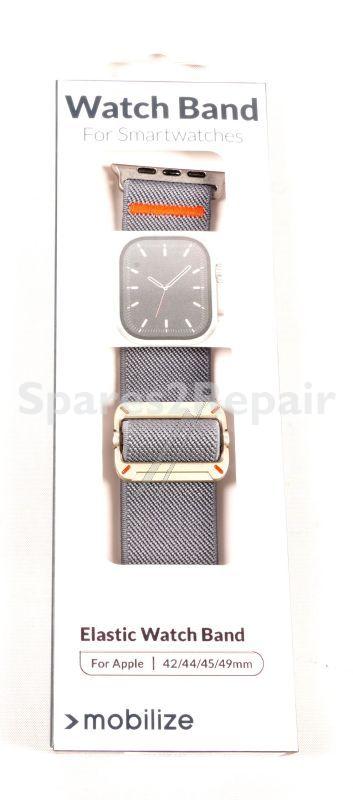 Mobilize Wristbands For Smartwatch - 81688 Mobilize Watch Strap - Elastic - For Apple 42-44-45-49mm - Grey