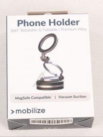 Mobilize Capstan Mounting - 81838 Mobilize Magsafe Compatible Phone Holder - 360° Rotatable & Foldable - Vacuum Suction - Premium All