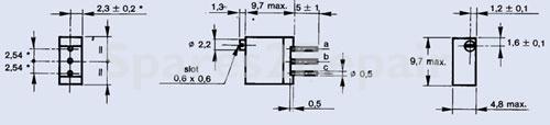 Vishay Adjustable Trimmer 0.5w - 2 2k-0 5w-85°c Keramik-spindeltrimmer 9 7x5mm Rm=2 45mm 22 Windungen