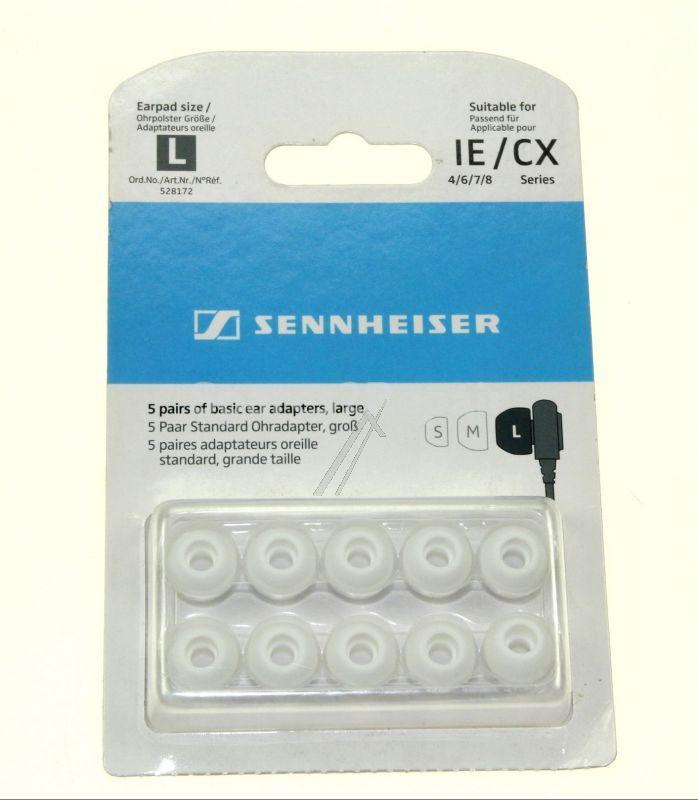 Sennheiser Foam Pad Headphones - 528172 Ear Adapter L White 5 Pairs