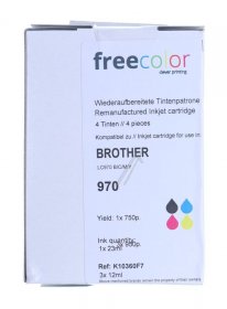 Freecolor Cartridge - Br970-ink4-frc K10360f7 Inkjet Multipack Color For Brother Lc-970