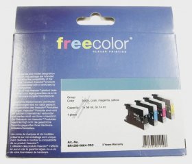 Freecolor Cartridge - Br1280-ink4-frc K10398f7 Inkjet Multipack Color For Brother Lc-1280