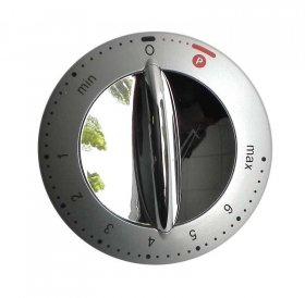 Button - Kw710436 Control Knob And Insert - Silver-chrome [Delonghi]