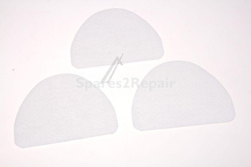 Nilfisk Vacuum Cleaner Filter - 140 6597 500 Set With 3 Exhaust Air Filters