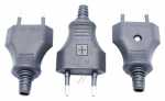 Bachmann European Plug - Euro-plug Black, 3 Pcs