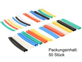 Delock Heat Shrink Tubing - Heat Shrink Tube Set 50 Pieces Assorted Colours