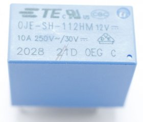 Te Connectivity Pcb Relay To 12v - 12vdc 10a-250vac Relay, 1 Form A