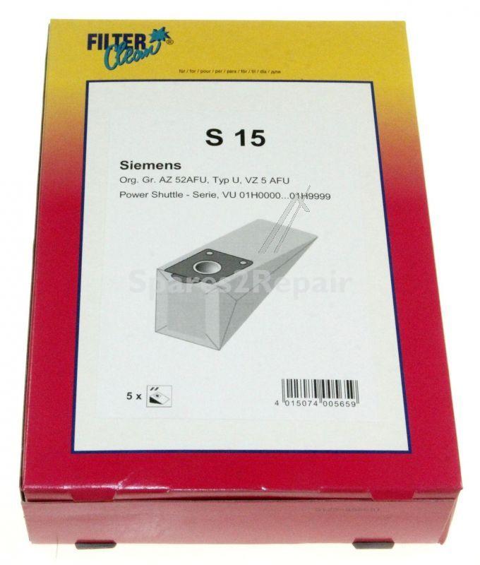 Filterclean Vacuum Cleaner Bags - S15 000719-k Vacuum Cleaner Bag 5pcs