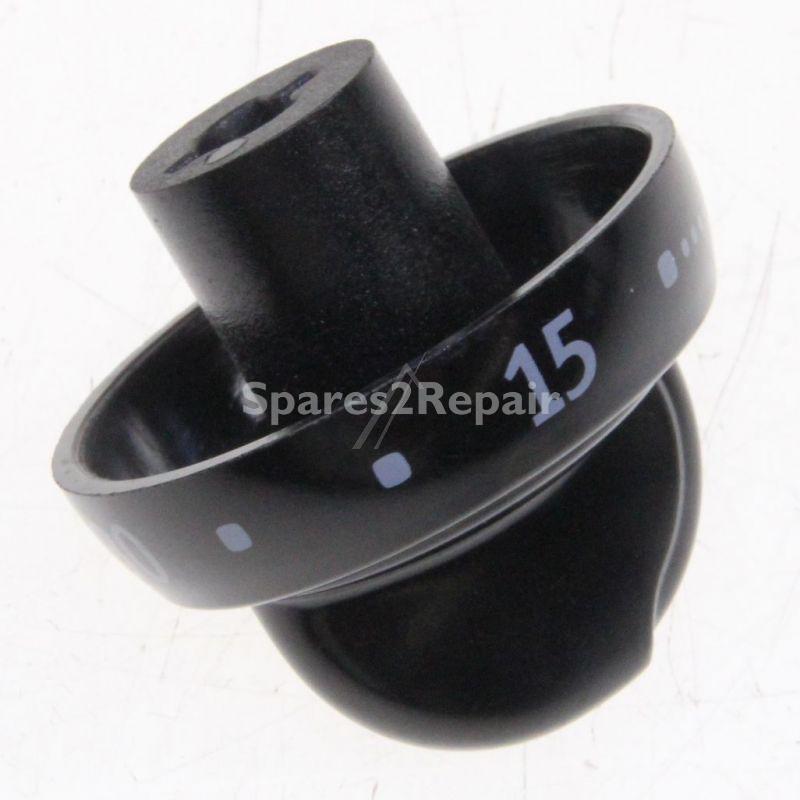 Button - 3550229011 Knob Assembly Timer Black [Electrolux Aeg]