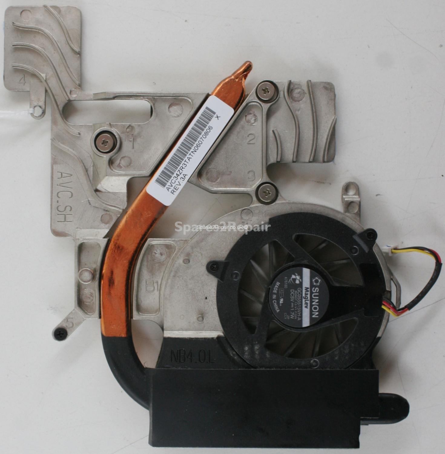 Acer Aspire 3050 - Heatsink & Fan - 34ZR3TATN06 - REV:3A