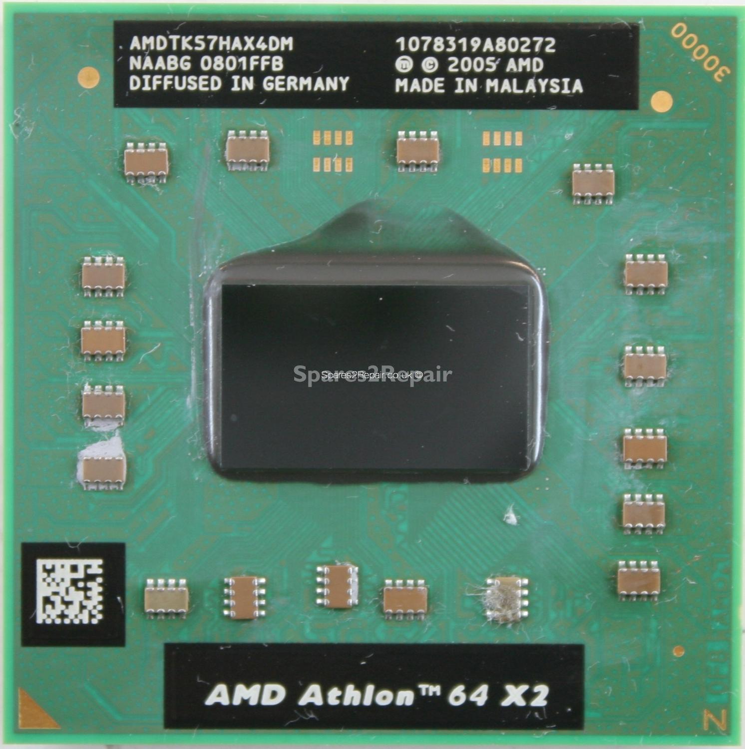 AMD Turion 64 X2 TK-57 1.9Ghz 800Mhz 2x256K CPU Socket S1 AMDTK57HAX4DM