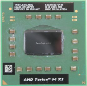 AMD Turion 64 X2 TL-58 1.9Ghz 800Mhz 2X512K Socket S1G1 TMDTL58HAX5DC