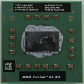 AMD Turion 64 X2 TL-64 2.2Ghz 800Mhz 2X512K Socket S1G1 TMDTL64HAX5DC