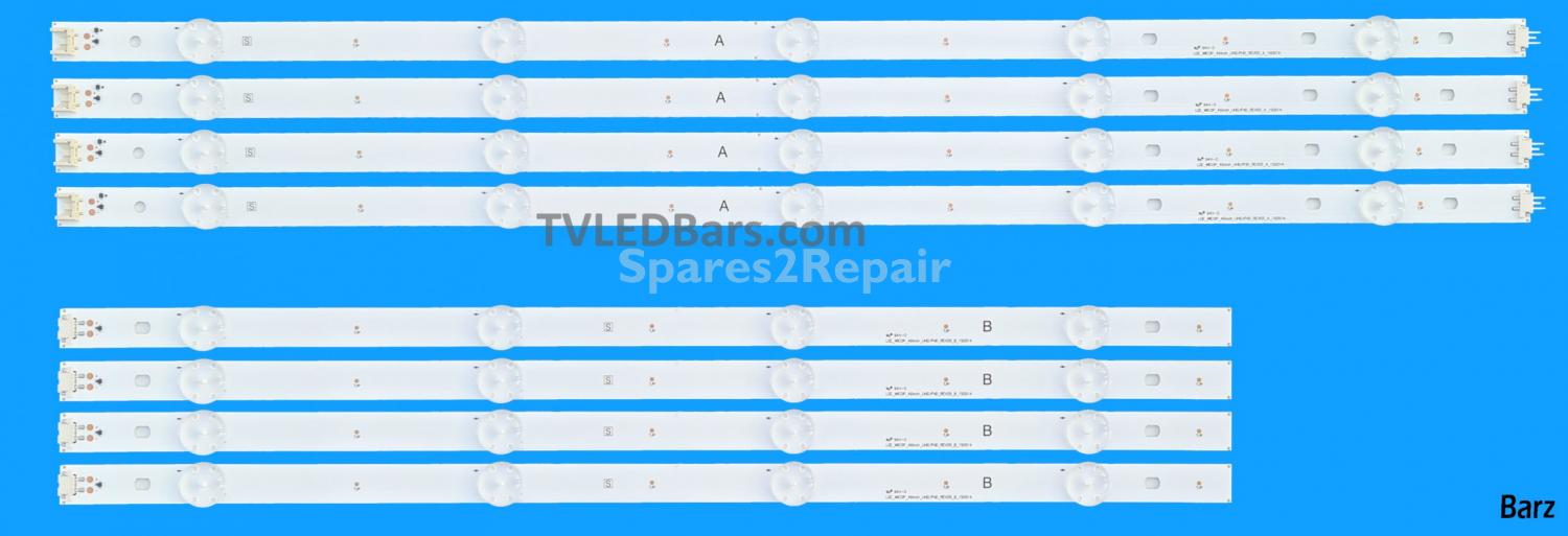 Barz LED Backlight Array LG AGF79045601 49" NC490DGE-SADP HC490DGN-SLNX 8pcs