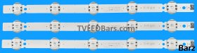 LG LED Backlight Array LG AGM76191802 HC430DUN-SLUR1 SLUR2 43" SSC_43LK61(LGD) _5LED_SVL430A60_REV1.0_171201 3pcs