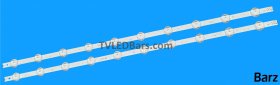 Barz LED Backlight Array LG AGF78666701 AGF78709801 43" V17 6916L-2867A / 2867B LC430DGG-FKM 2pcs