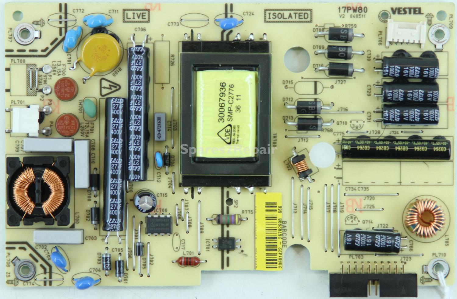 Bush LED24970FHD - PSU - 17PW80 V2 - 040511