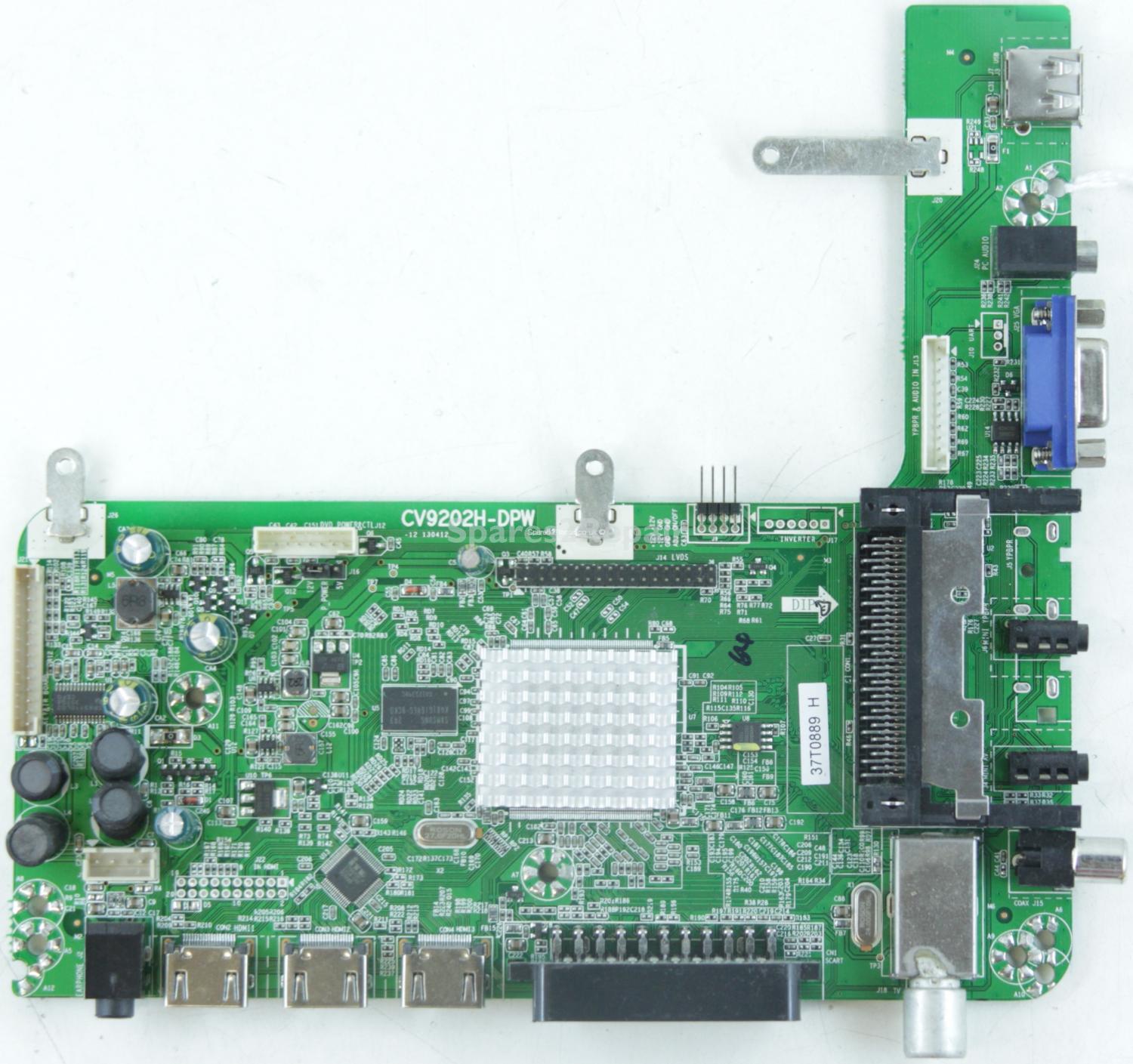Cello C39-226F - Main AV - CV9202H-DPW-12 - 130412 - 37T0889 H - 1.80.63.00211 - V390HJ1-P02