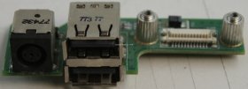 Dell Inspiron 1525 - Charger Socket & USB Board - 48.4W006.011 - 07533-1