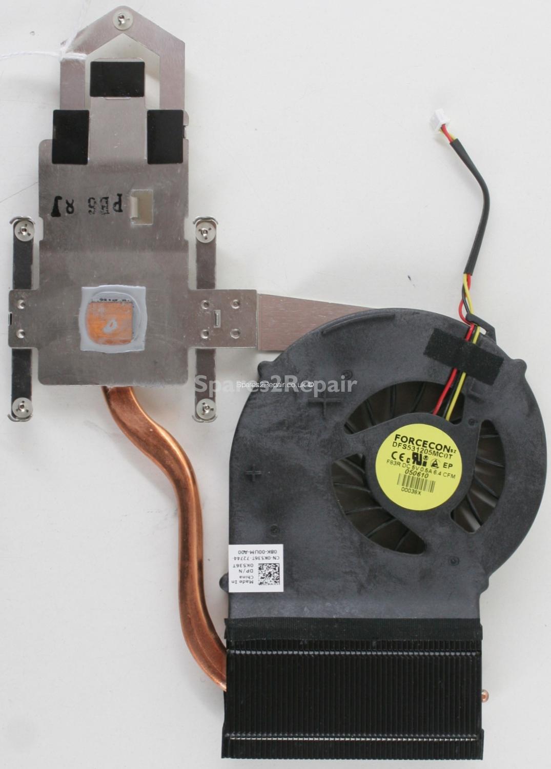 Dell Inspiron 1750 - Heatsink & Fan - 60.4CN06.001 - A01