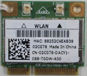Dell Inspiron Mini P07T - Bluetooth Card - 02CG78