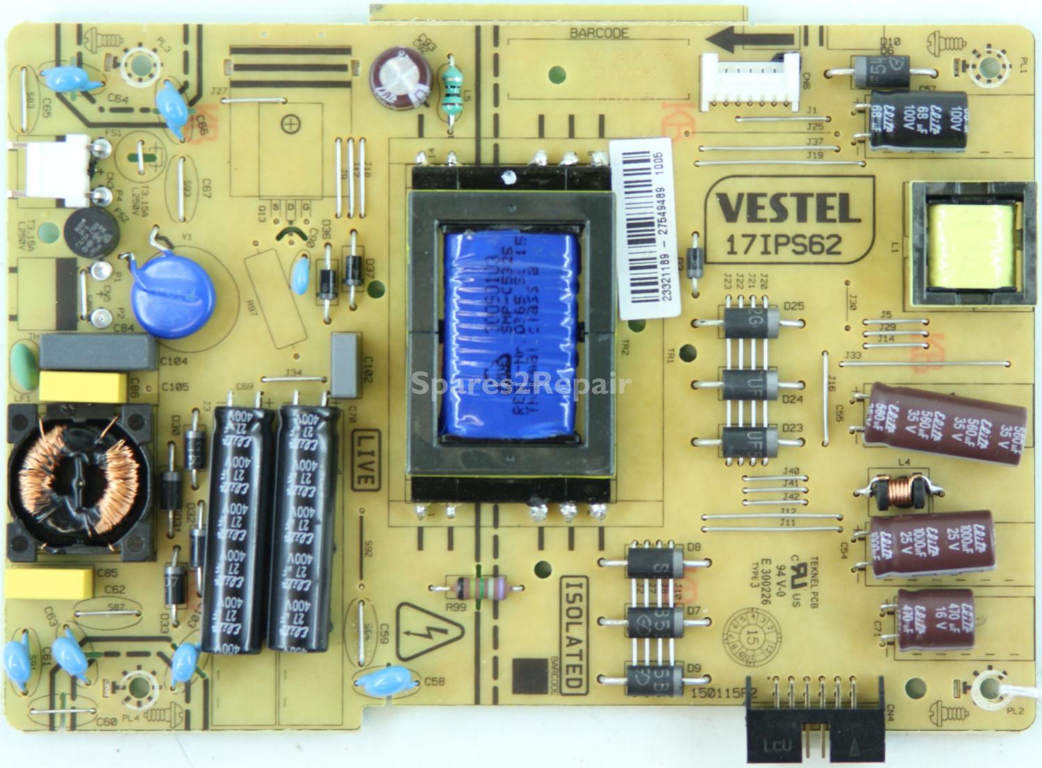 JVC LT-32C650 - Power Supply - 23321189 - 17IPS62 - 150115R2