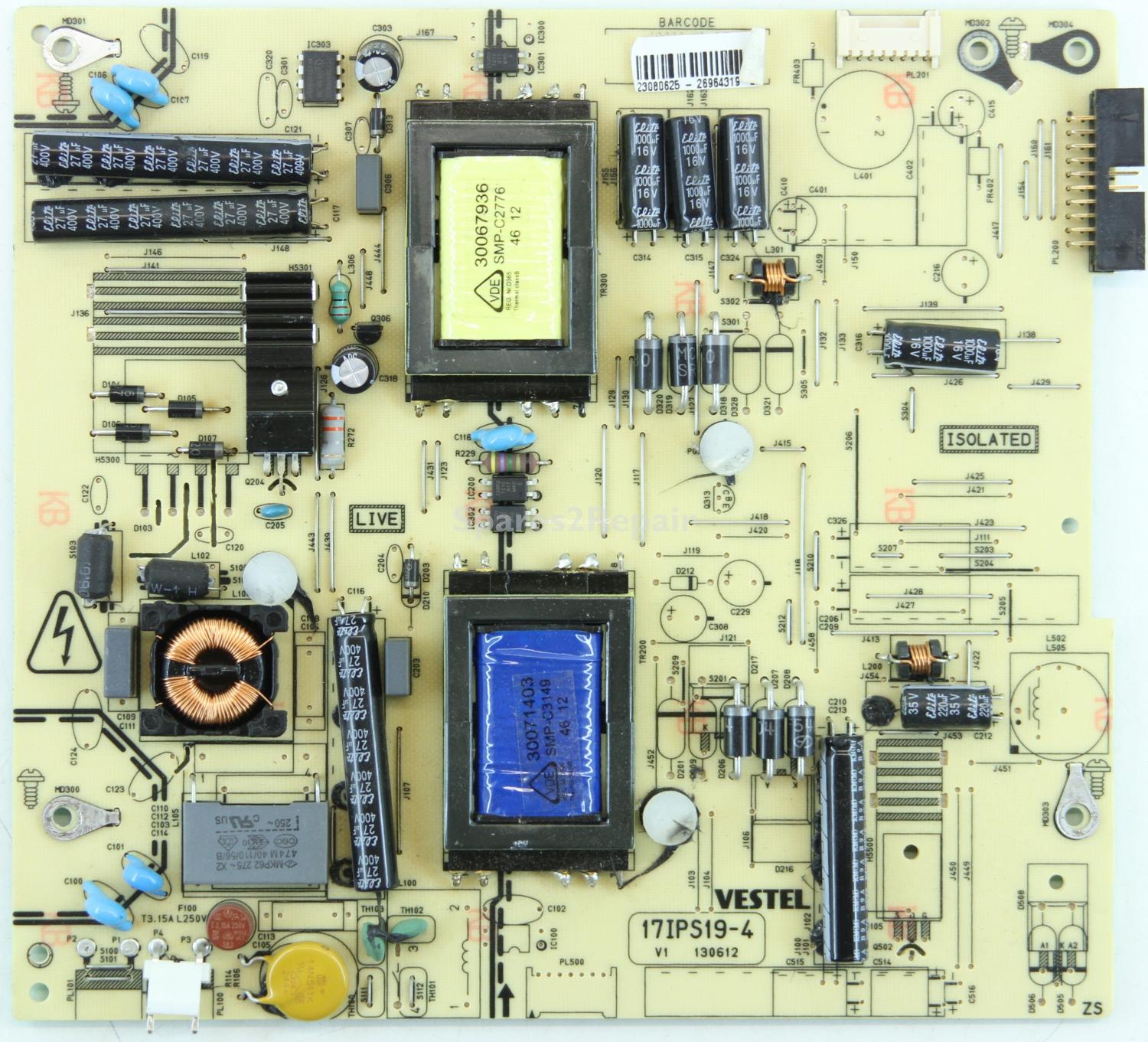 Finlux 42FLHT965LH - PSU - 17IPS19-4 - V1 - 130612 - 23080625